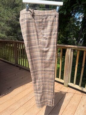 Talbots Hampshire Ankle Plaid Pants Size 14